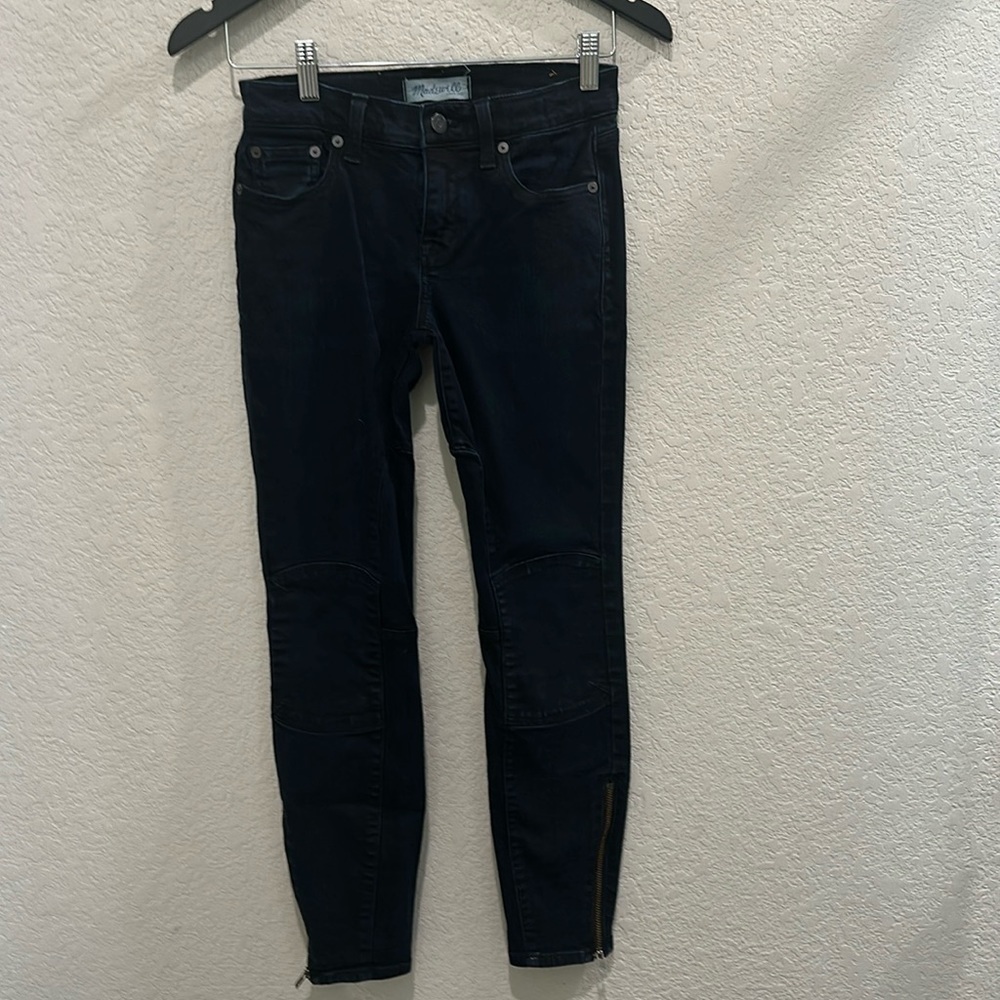 Madewell black ankle zipper Size 24